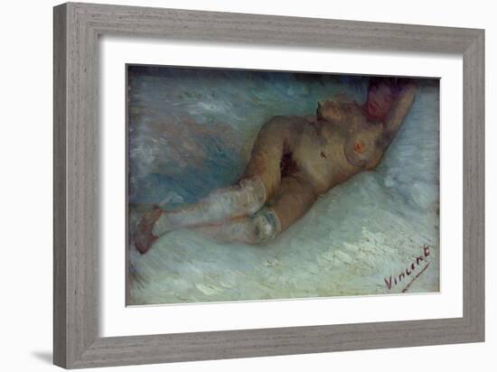 Recumbent Nude-Vincent van Gogh-Framed Giclee Print