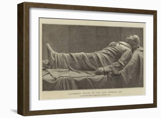 Recumbent Statue of the Late General Lee-null-Framed Giclee Print