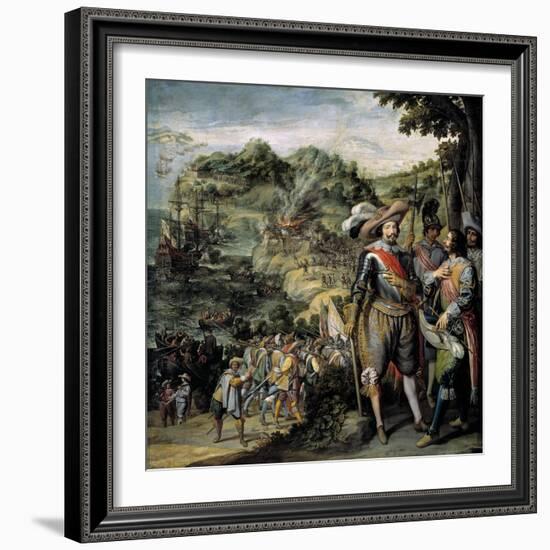 Recuperación De La Isla De San Cristóbal, 1634-Felix Castello-Framed Giclee Print