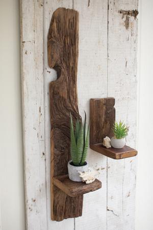 Recycled Wood Wall Shelf 9 Alternative Wall Decor By Art Com