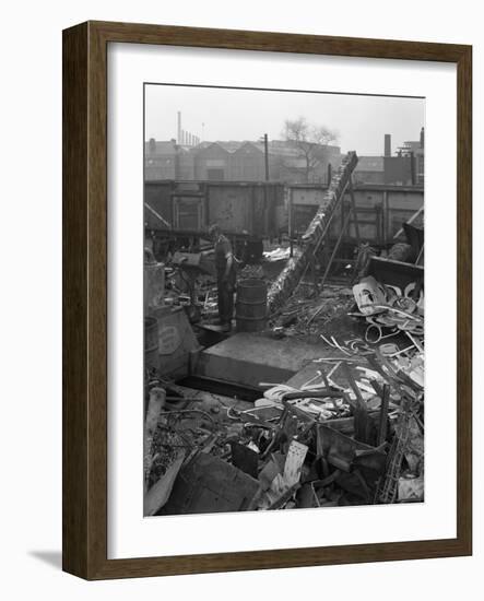 Recycling Scrap, Rotherham, South Yorkshire, 1965-Michael Walters-Framed Photographic Print