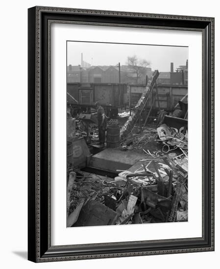 Recycling Scrap, Rotherham, South Yorkshire, 1965-Michael Walters-Framed Photographic Print