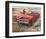 Red 1968 Chrysler-null-Framed Art Print