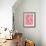 Red Abstract Shapes / Lino Print-Alisa Galitsyna-Framed Photographic Print displayed on a wall