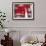 Red Abstract-Leigh Banks-Framed Art Print displayed on a wall