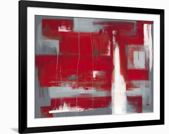 Red Abstract-Leigh Banks-Framed Art Print