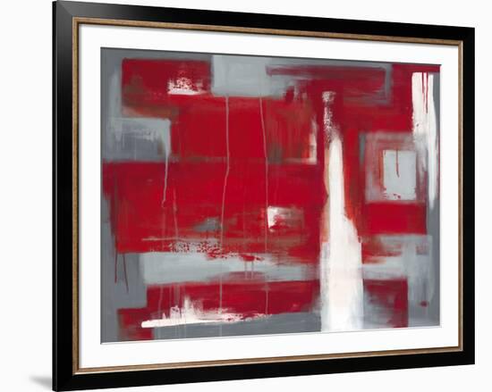 Red Abstract-Leigh Banks-Framed Art Print