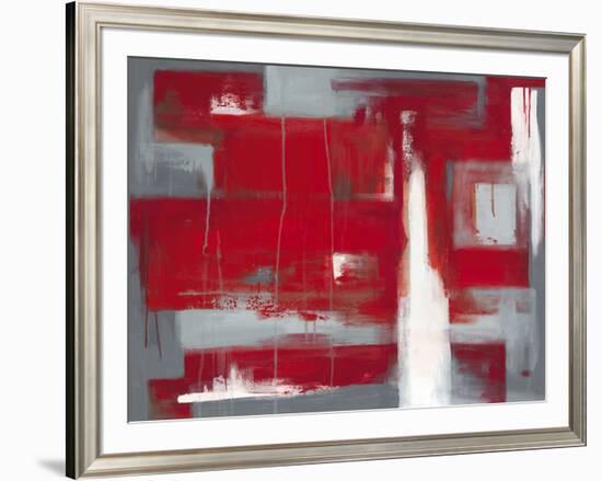 Red Abstract-Leigh Banks-Framed Art Print