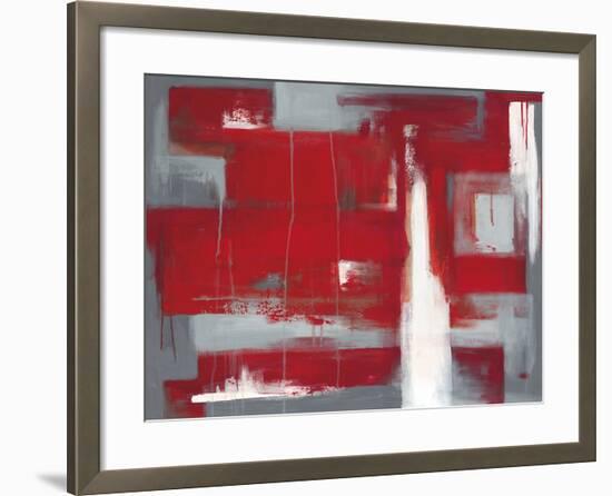 Red Abstract-Leigh Banks-Framed Giclee Print