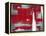 Red Abstract-Leigh Banks-Framed Stretched Canvas