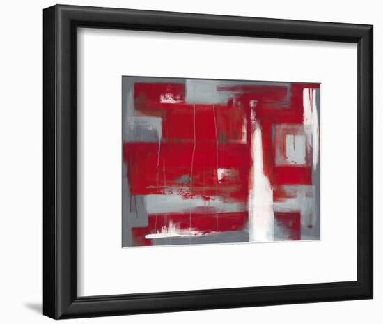 Red Abstract-Leigh Banks-Framed Premium Giclee Print