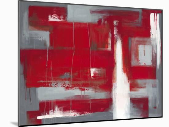 Red Abstract-Leigh Banks-Mounted Art Print