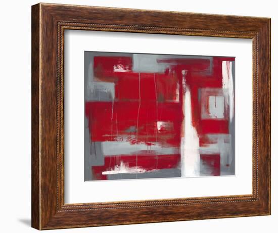 Red Abstract-Leigh Banks-Framed Art Print