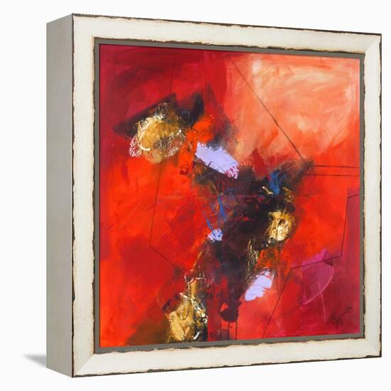 Red Abstract-null-Framed Stretched Canvas