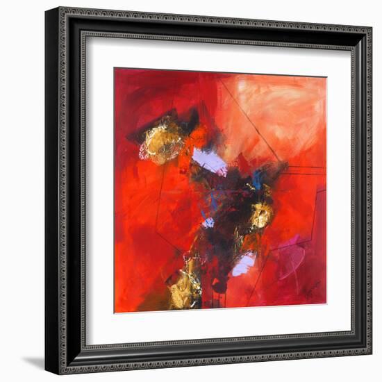 Red Abstract-null-Framed Art Print