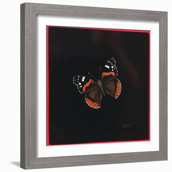 Red Admiral Butterfly, 2001-Amelia Kleiser-Framed Giclee Print