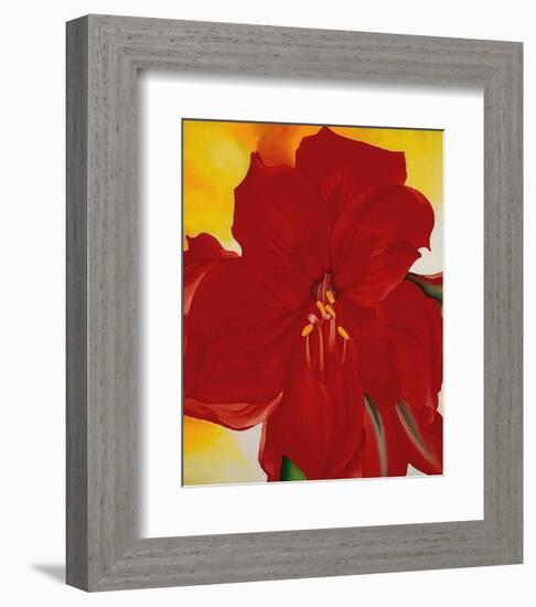 Red Amaryllis, c.1937-Georgia O'Keeffe-Framed Art Print