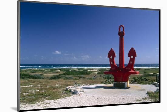 Red Anchor, Lost Seaman Memorial, Aruba-George Oze-Mounted Photographic Print