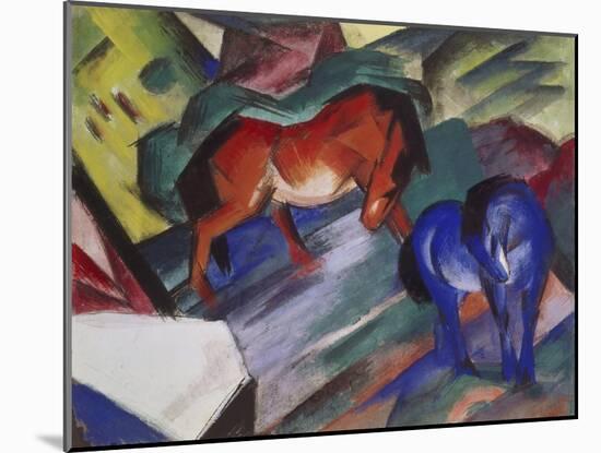 Red and Blue Horse, 1912-Franz Marc-Mounted Giclee Print