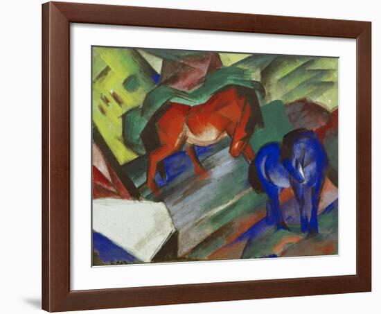 Red and Blue Horses-Franz Marc-Framed Giclee Print