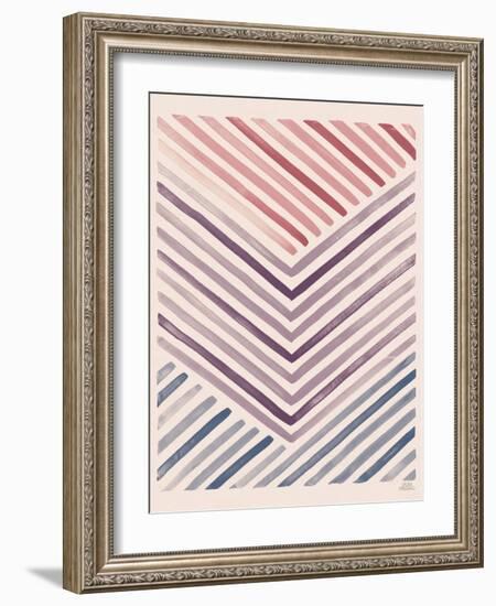 Red and Blue Sunset IV-Laura Marshall-Framed Art Print