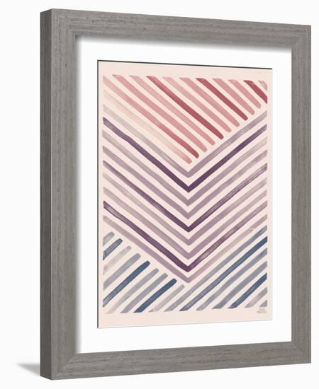 Red and Blue Sunset IV-Laura Marshall-Framed Art Print