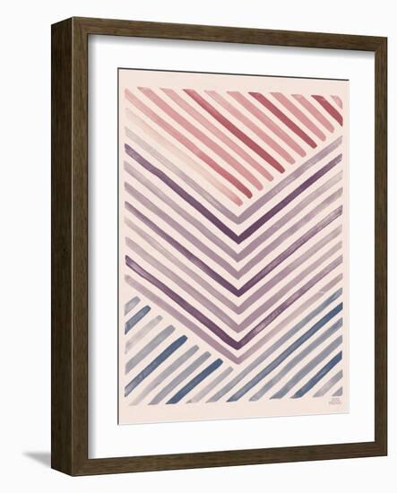 Red and Blue Sunset IV-Laura Marshall-Framed Art Print