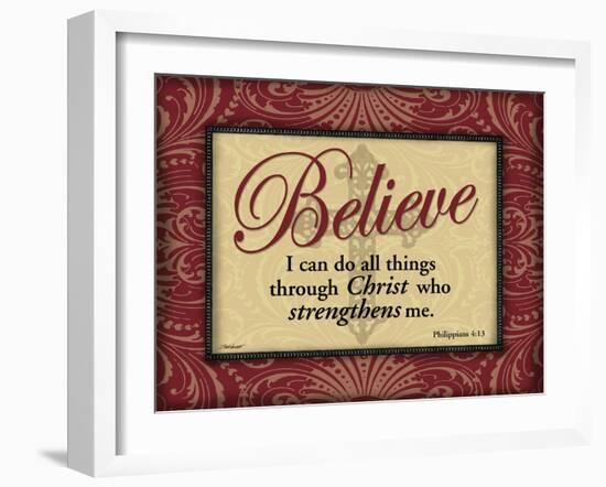 Red and Gold Believe-Todd Williams-Framed Art Print