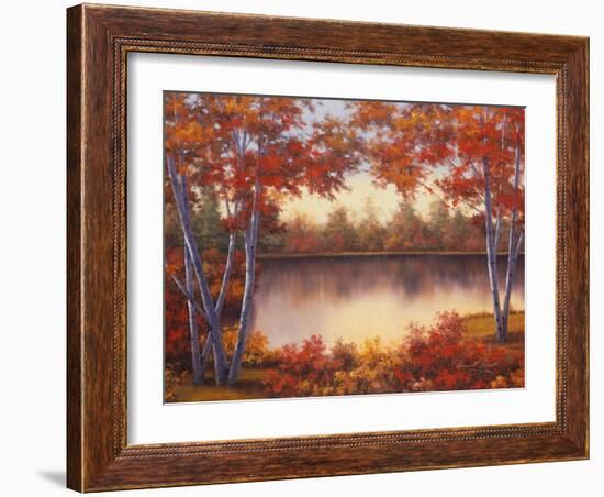 Red and Gold-Diane Romanello-Framed Art Print