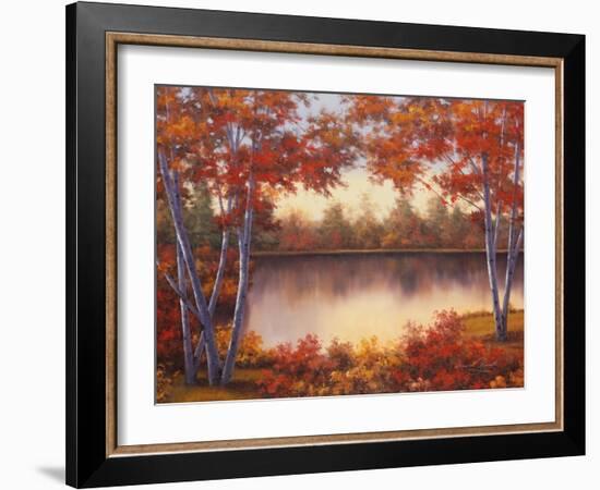 Red and Gold-Diane Romanello-Framed Art Print