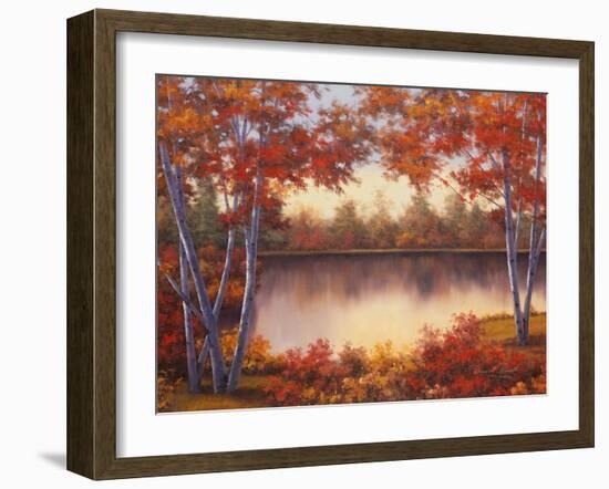 Red and Gold-Diane Romanello-Framed Art Print