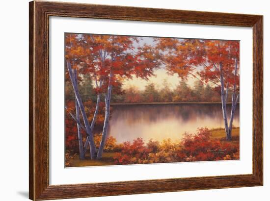 Red and Gold-Diane Romanello-Framed Art Print