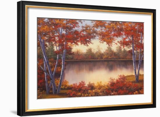 Red and Gold-Diane Romanello-Framed Art Print