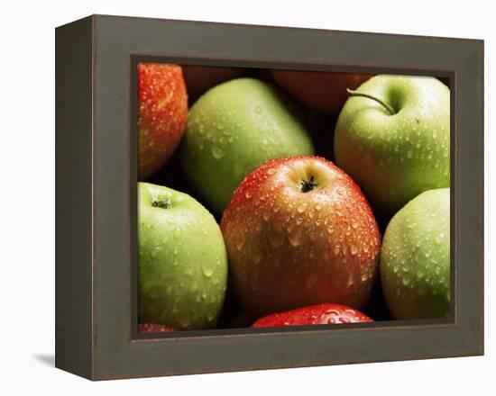 Red and Green Apples-Roy Rainford-Framed Premier Image Canvas
