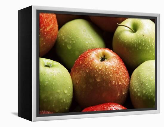 Red and Green Apples-Roy Rainford-Framed Premier Image Canvas