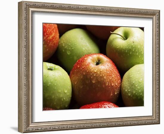 Red and Green Apples-Roy Rainford-Framed Photographic Print