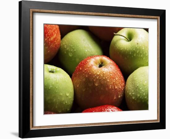 Red and Green Apples-Roy Rainford-Framed Photographic Print