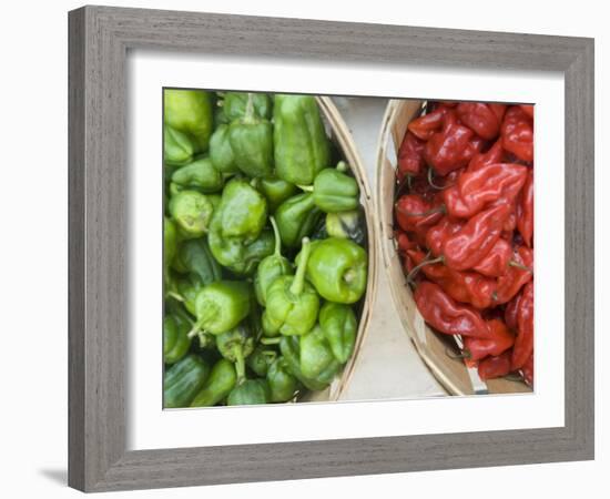 Red and Green Shishito Peppers-Andrea Sperling-Framed Photographic Print