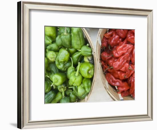 Red and Green Shishito Peppers-Andrea Sperling-Framed Photographic Print