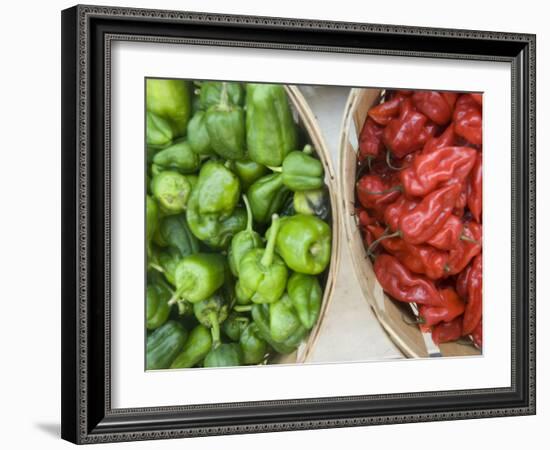 Red and Green Shishito Peppers-Andrea Sperling-Framed Photographic Print