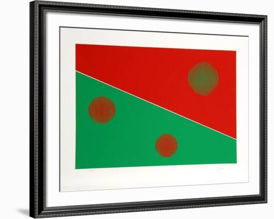 Red and Green-Gisela Beker-Framed Limited Edition