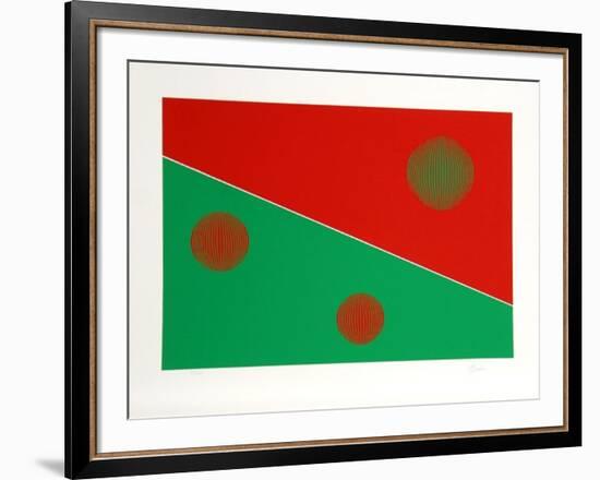 Red and Green-Gisela Beker-Framed Limited Edition