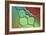 Red And Mint Pebbles-Cora Niele-Framed Giclee Print