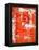 Red and Orange Abstract Art Painting-T30Gallery-Framed Stretched Canvas