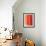 Red and Orange Abstract Composition I-Alma Levine-Framed Art Print displayed on a wall