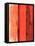 Red and Orange Abstract Composition I-Alma Levine-Framed Stretched Canvas