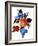 Red and Orange and light blue tulips-Hiroyuki Izutsu-Framed Giclee Print