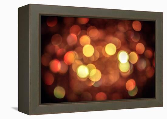 Red and Orange Lights-null-Framed Stretched Canvas