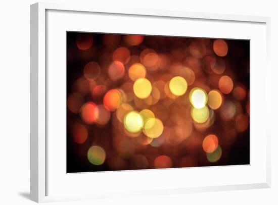 Red and Orange Lights-null-Framed Photo