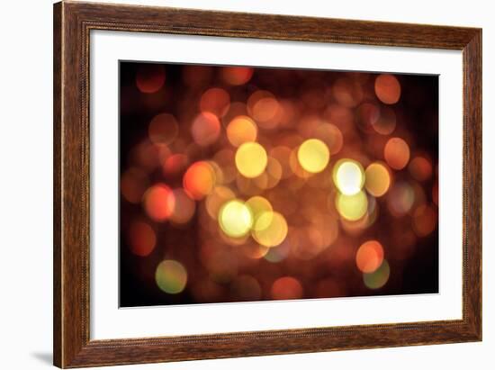 Red and Orange Lights-null-Framed Photo